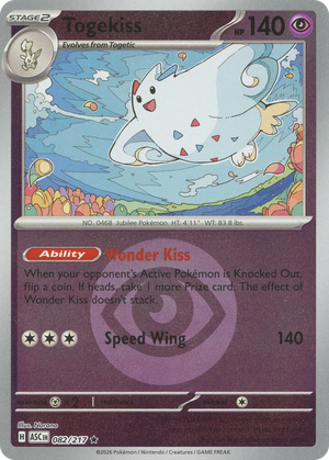 0082 Togekiss - 082/217 (Energy Symbol Pattern) Rare Ascended Heroes