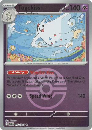0082 Togekiss - 082/217 (Love Ball) Rare Ascended Heroes