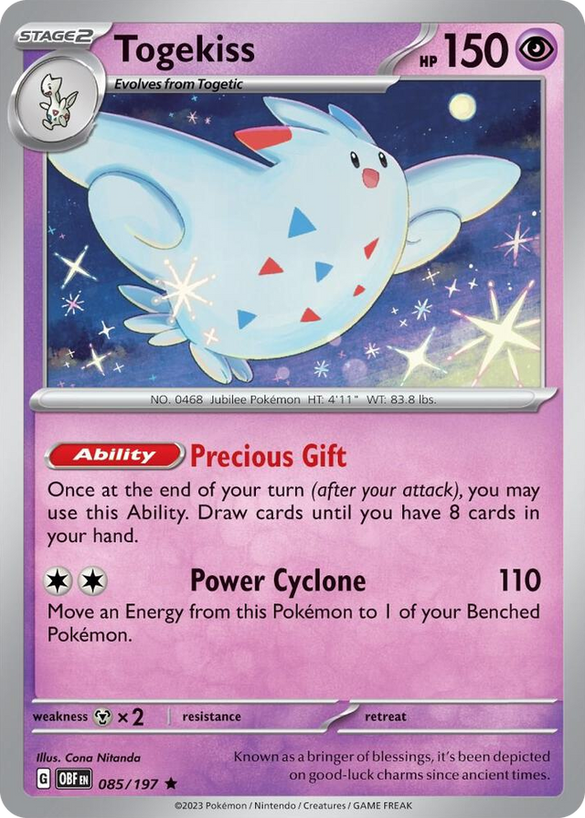 0085 Togekiss Rare Deck Exclusives