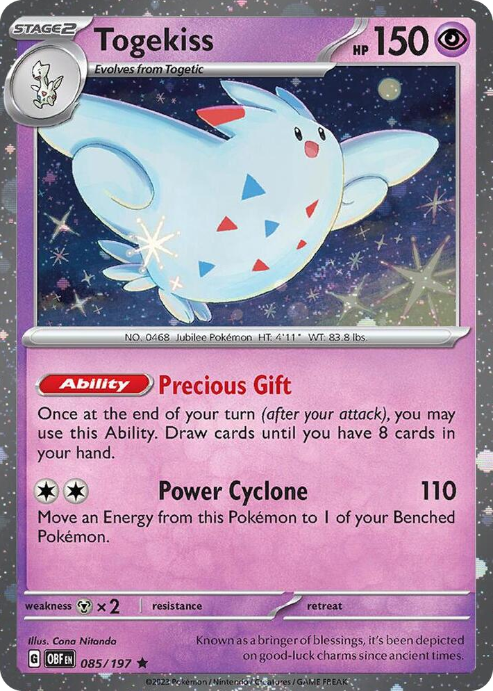 0085 Togekiss - 085/197 (Cosmos Holo) Promo Blister Exclusives