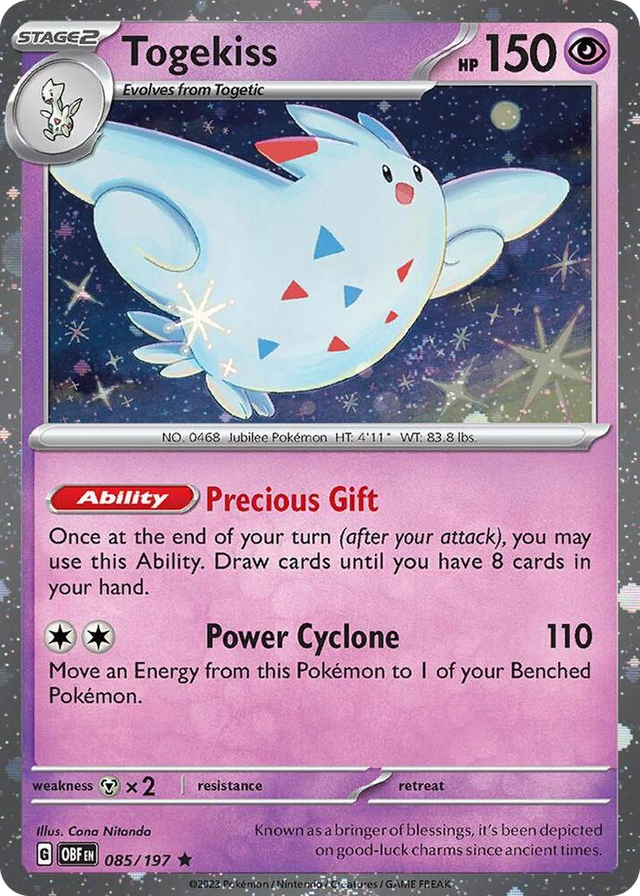 0085 Togekiss - 085/197 (Cosmos Holo) Promo Blister Exclusives