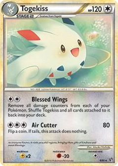 0009 Togekiss - 9/90 (HGSS Undaunted) Rare Deck Exclusives