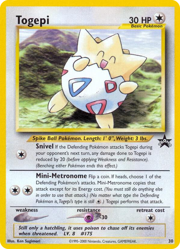 0030 Togepi Promo WoTC Promo