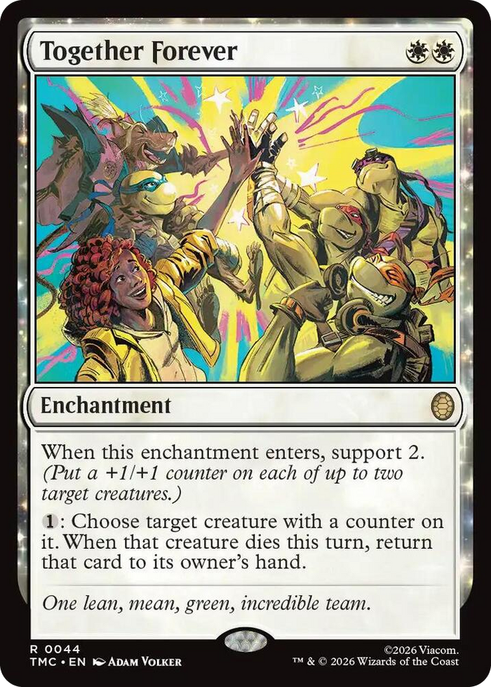 Together Forever #44 R - Commander: Teenage Mutant Ninja Turtles Pokemon card