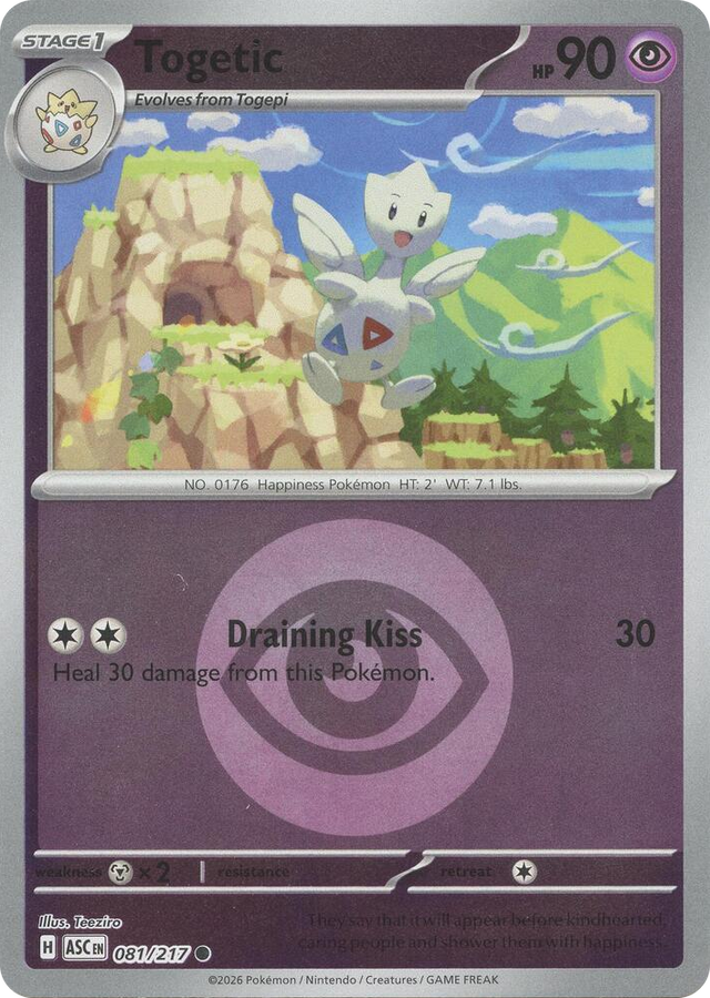 0081 Togetic (Energy Symbol Pattern) Common Ascended Heroes