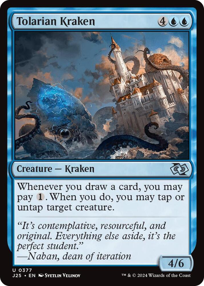 0377 Tolarian Kraken U Foundations Jumpstart