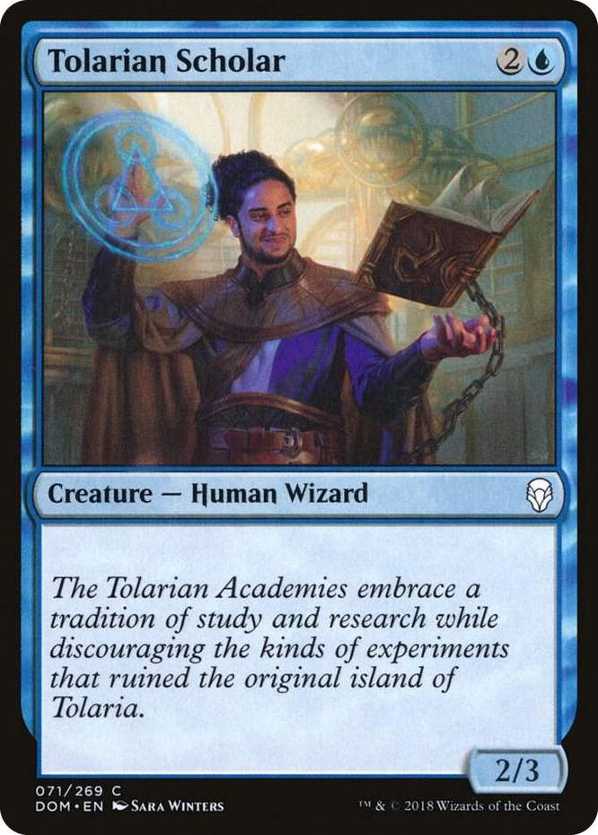 0071 Tolarian Scholar C Dominaria