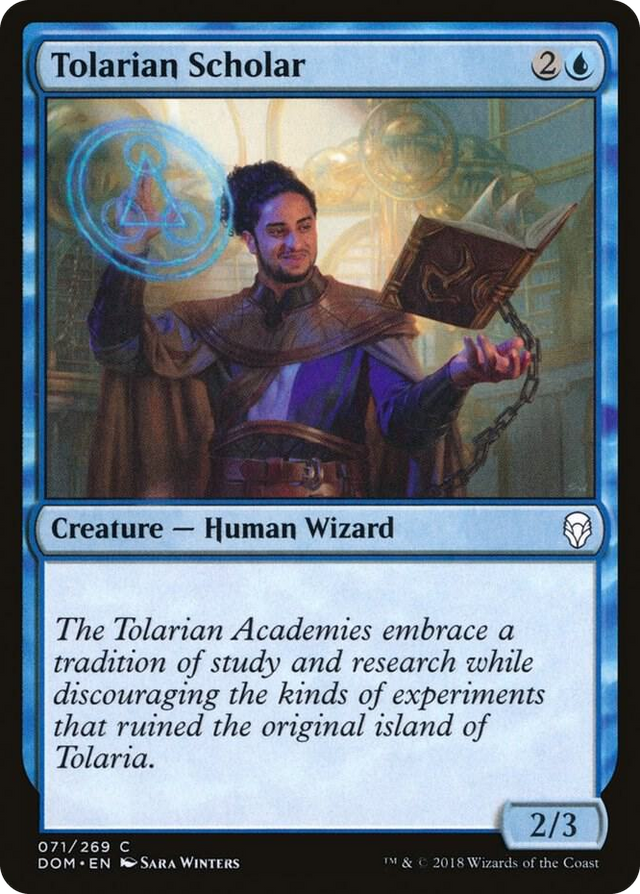 0071 Tolarian Scholar C Dominaria