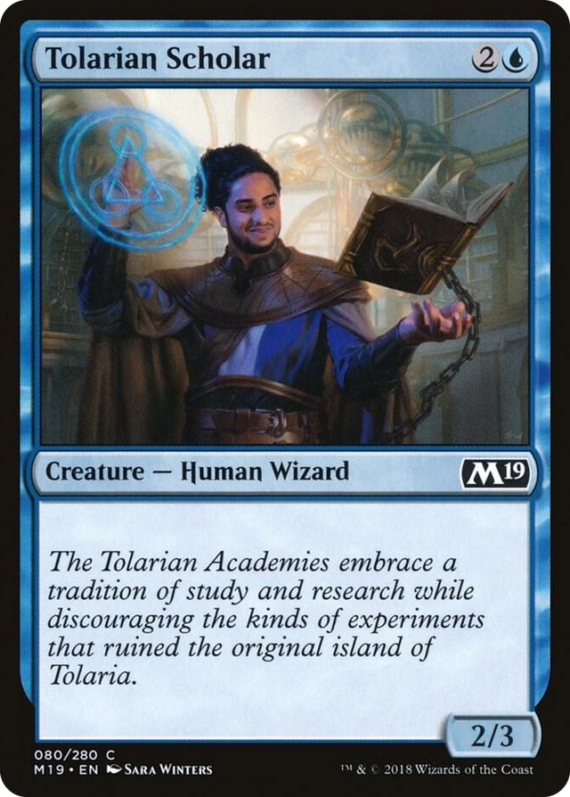 0080 Tolarian Scholar C Core Set 2019