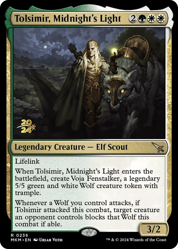 0236 Tolsimir, Midnight's Light R Prerelease Cards
