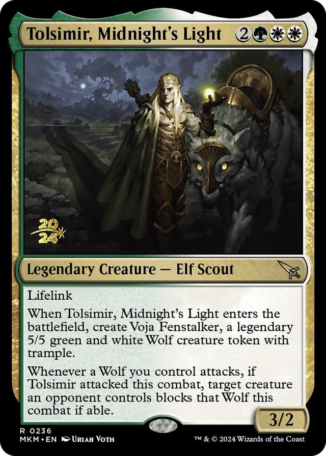 0236 Tolsimir, Midnight's Light R Prerelease Cards