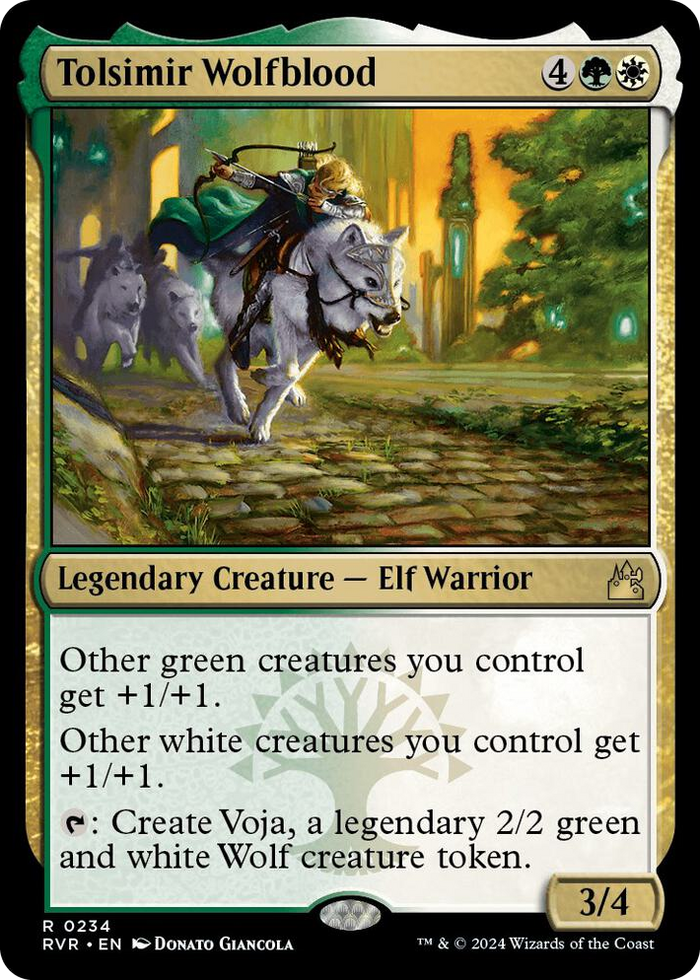 Tolsimir Wolfblood #234 R - Ravnica Remastered Pokemon card