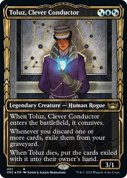 0401 Toluz, Clever Conductor (Gilded Foil) R Streets of New Capenna