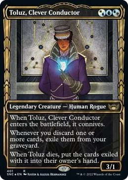0401 Toluz, Clever Conductor (Gilded Foil) R Streets of New Capenna