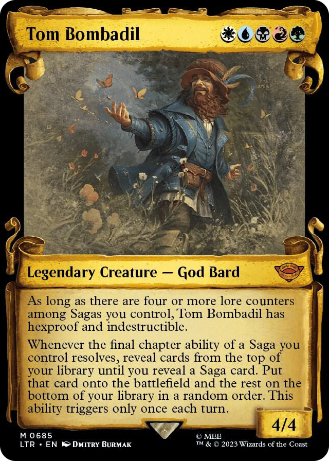 Tom Bombadil (Showcase Scrolls) #685 M - Universes Beyond: The Lord of the Rings: Tales of Middle-earth Pokemon card