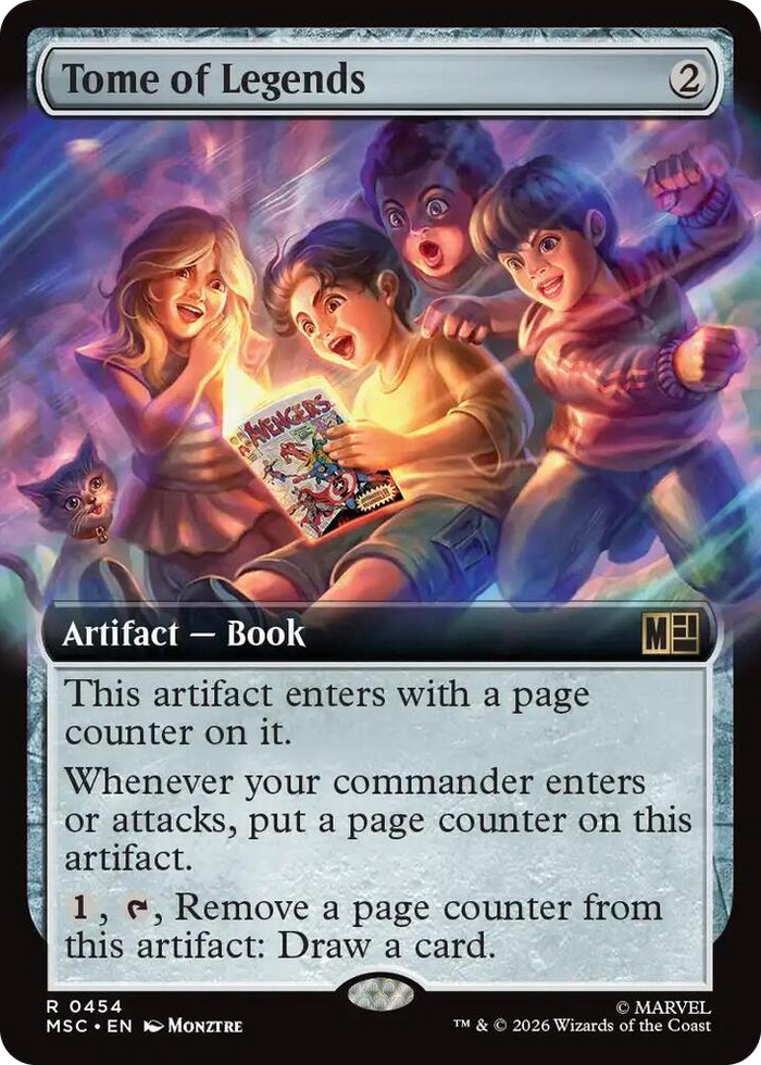 Tome of Legends (Extended Art) #454 R - Commander: Marvel Super Heroes Pokemon card