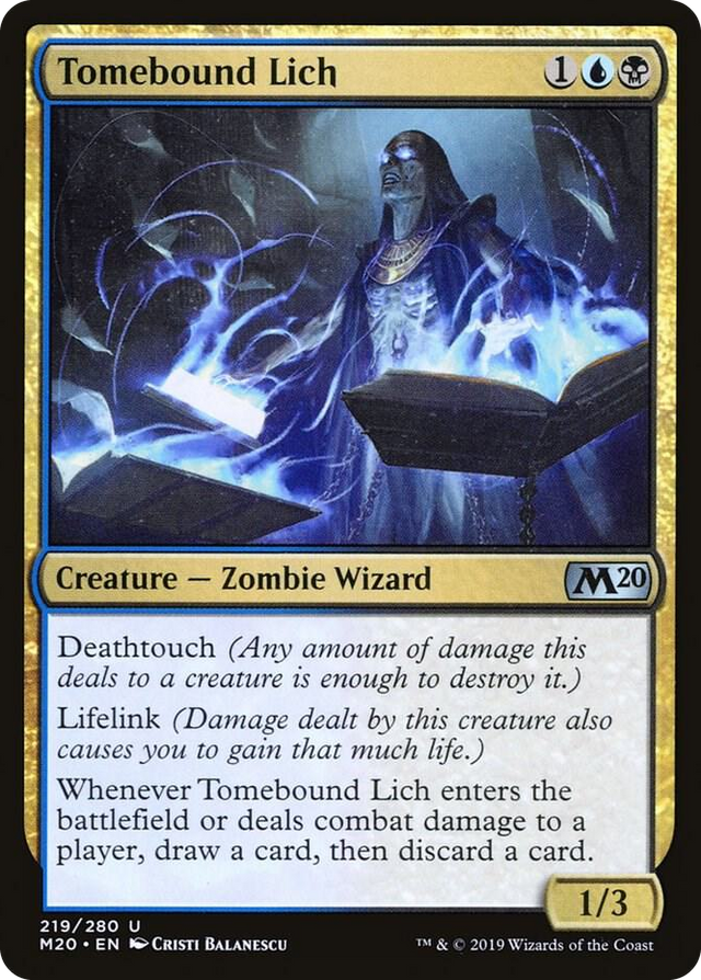 0219 Tomebound Lich U Core Set 2020
