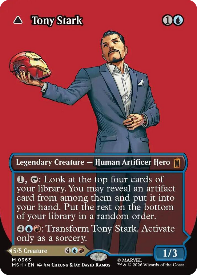 0363 Tony Stark (Borderless) (0363) M Marvel Super Heroes
