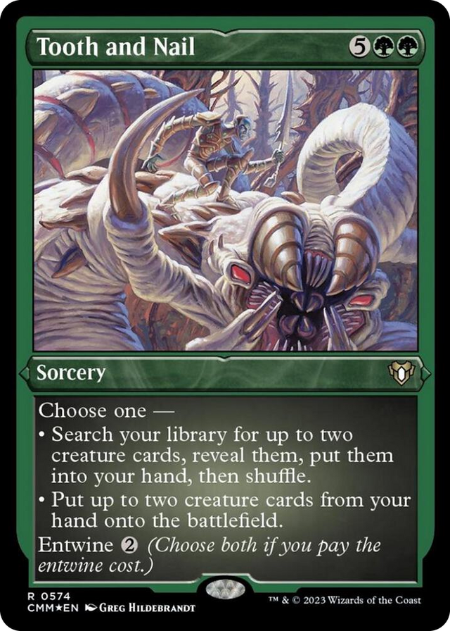 0574 Tooth and Nail (Foil Etched) R Commander Masters