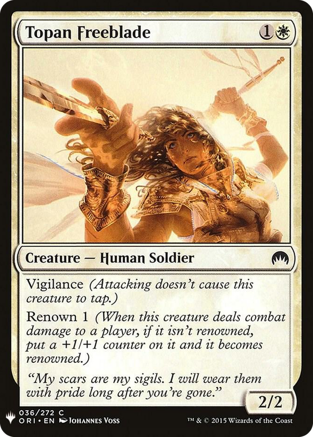 0036 Topan Freeblade C The List Reprints