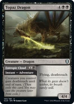 0153 Topaz Dragon U Commander Legends: Battle for Baldur's Gate