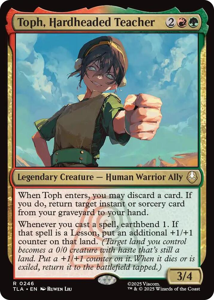 0246 Toph, Hardheaded Teacher R The Last Airbender