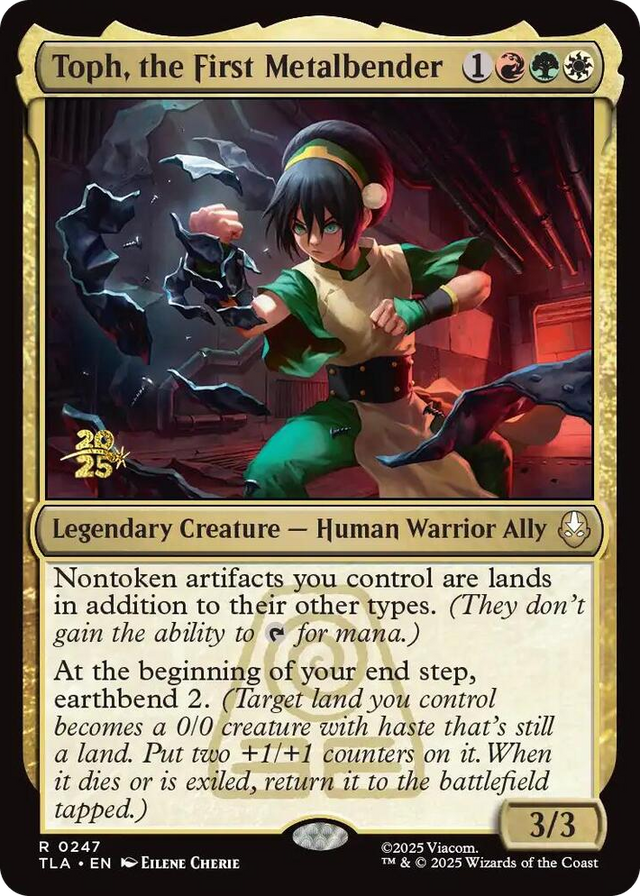 0247 Toph, the First Metalbender R Prerelease Cards