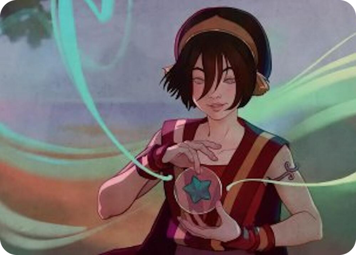 Toph, the First Metalbender Art Card #49 S - Art Series: Avatar: The Last Airbender Pokemon card