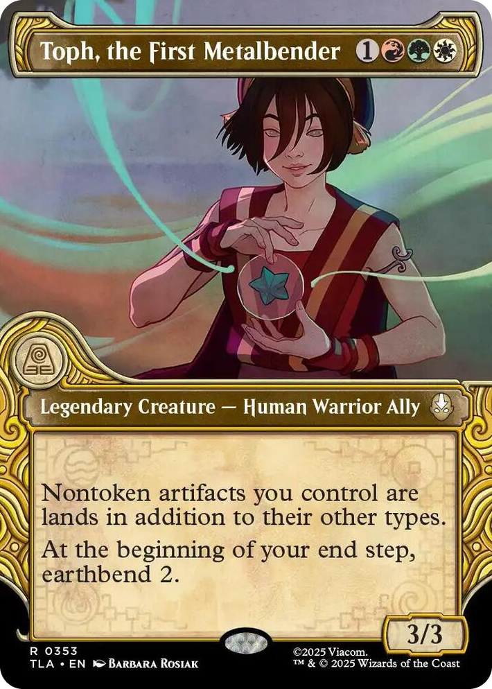 0353 Toph, the First Metalbender (Showcase) R The Last Airbender