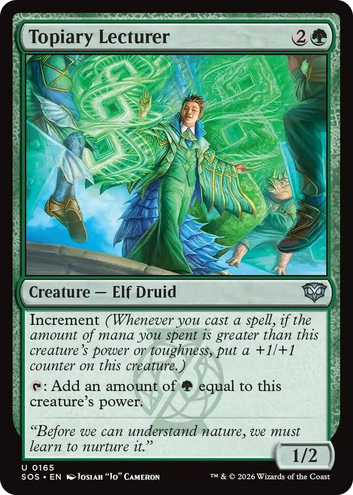 Topiary Lecturer #165 U - Secrets of Strixhaven Pokemon card