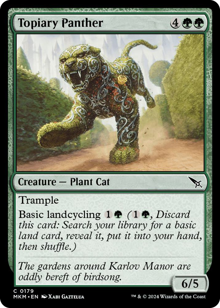 0179 Topiary Panther C Murders at Karlov Manor