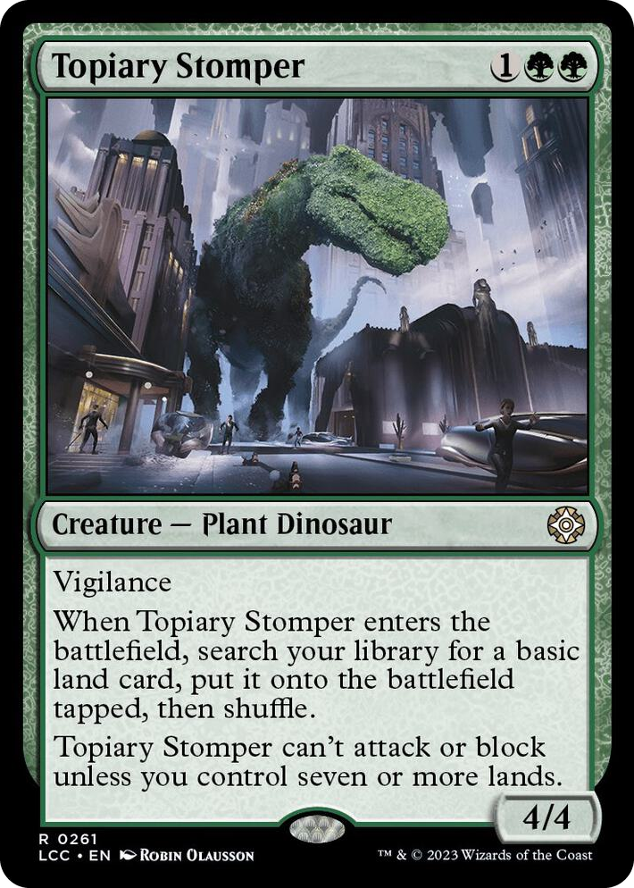 0261 Topiary Stomper R Commander: The Lost Caverns of Ixalan