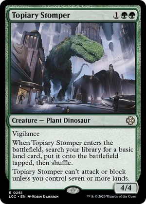 0261 Topiary Stomper R Commander: The Lost Caverns of Ixalan