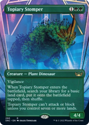 0290 Topiary Stomper (Borderless) R Streets of New Capenna