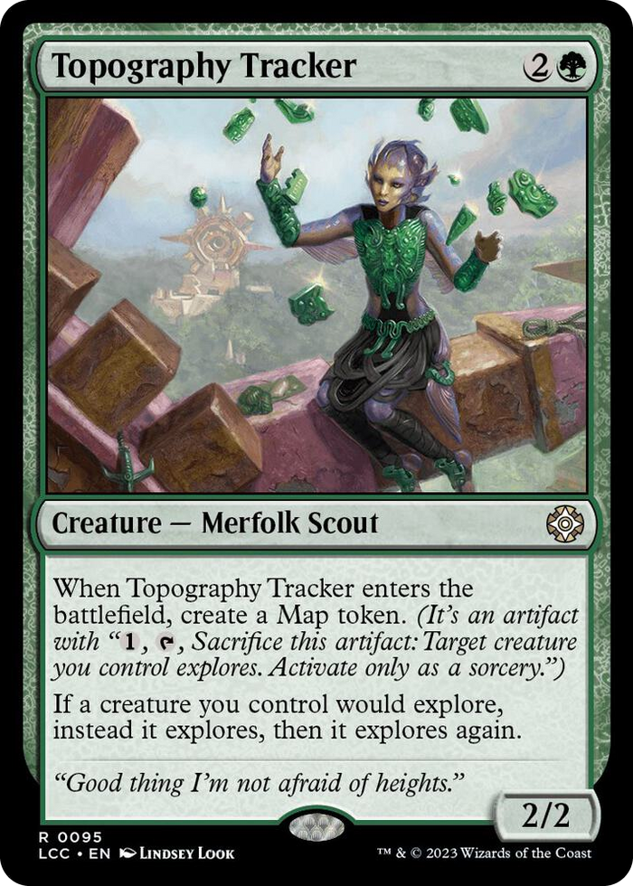 Topography Tracker #95 R - Commander: The Lost Caverns of Ixalan Pokemon card