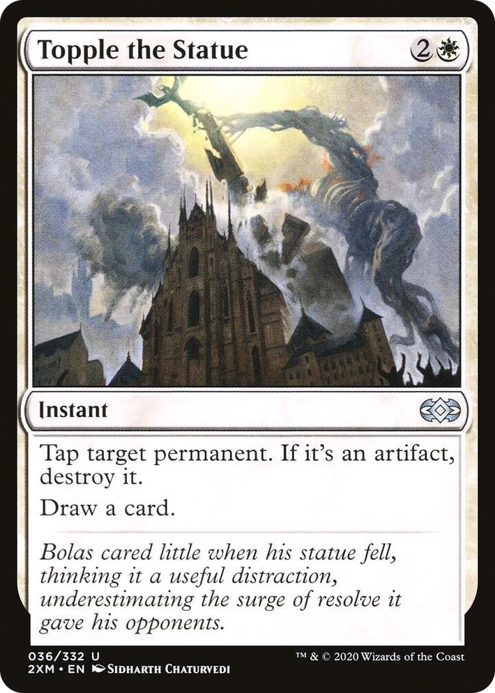 0036 Topple the Statue U Double Masters
