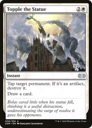 0036 Topple the Statue U Double Masters