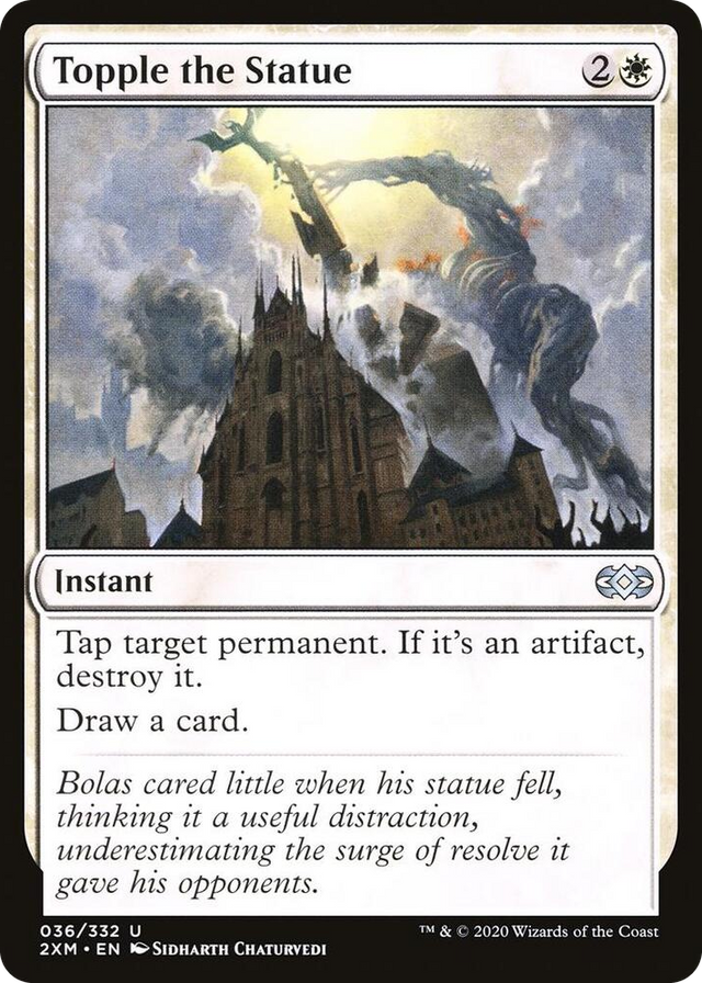0036 Topple the Statue U Double Masters