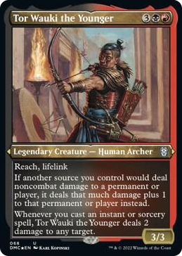 0068 Tor Wauki the Younger (Foil Etched) U Commander: Dominaria United