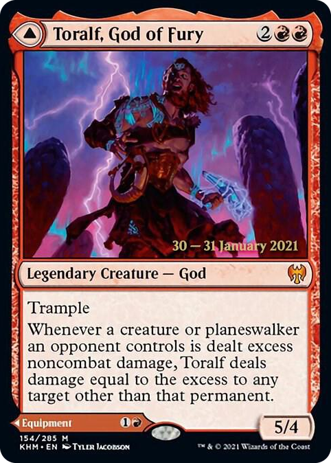 Toralf, God of Fury #154 M - Prerelease Cards Pokemon card
