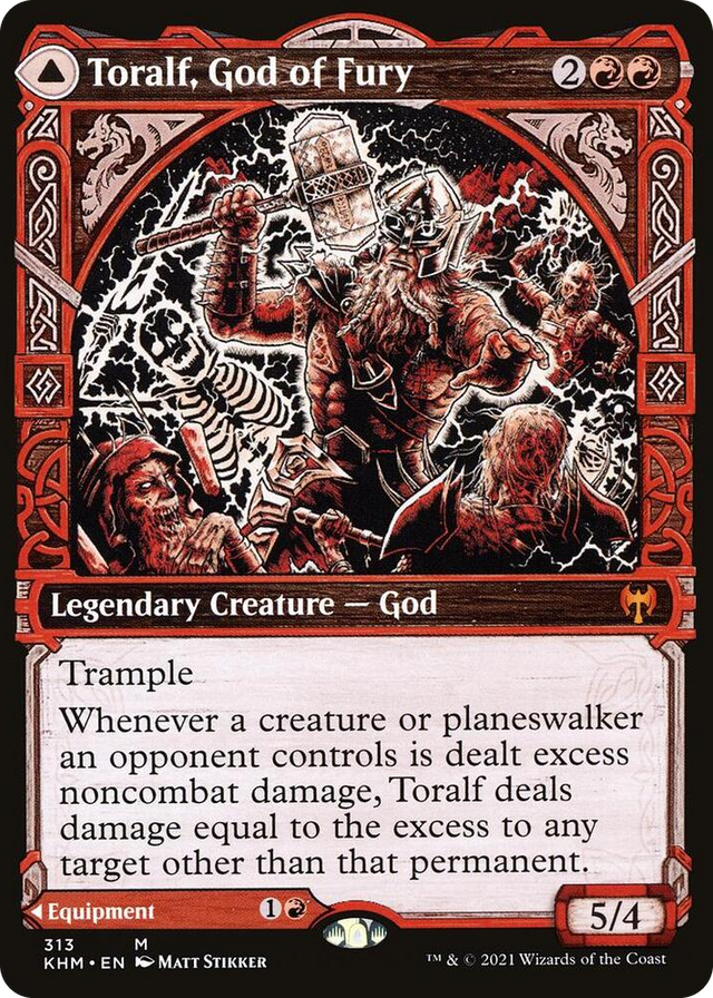0313 Toralf, God of Fury (Showcase) M Kaldheim