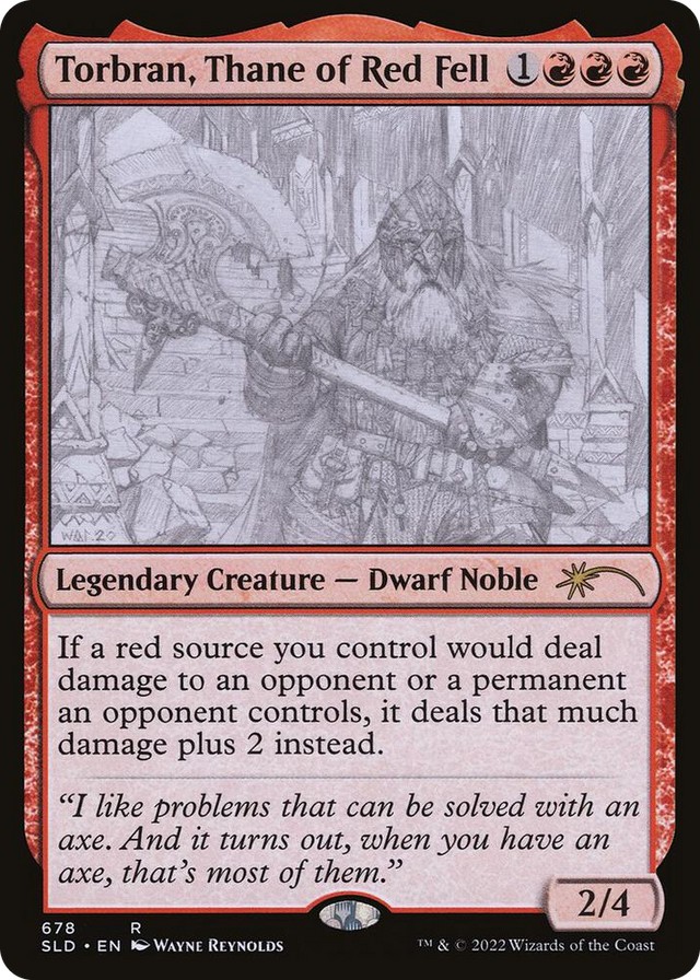 0678 Torbran, Thane of Red Fell (678) R Secret Lair Drop Series