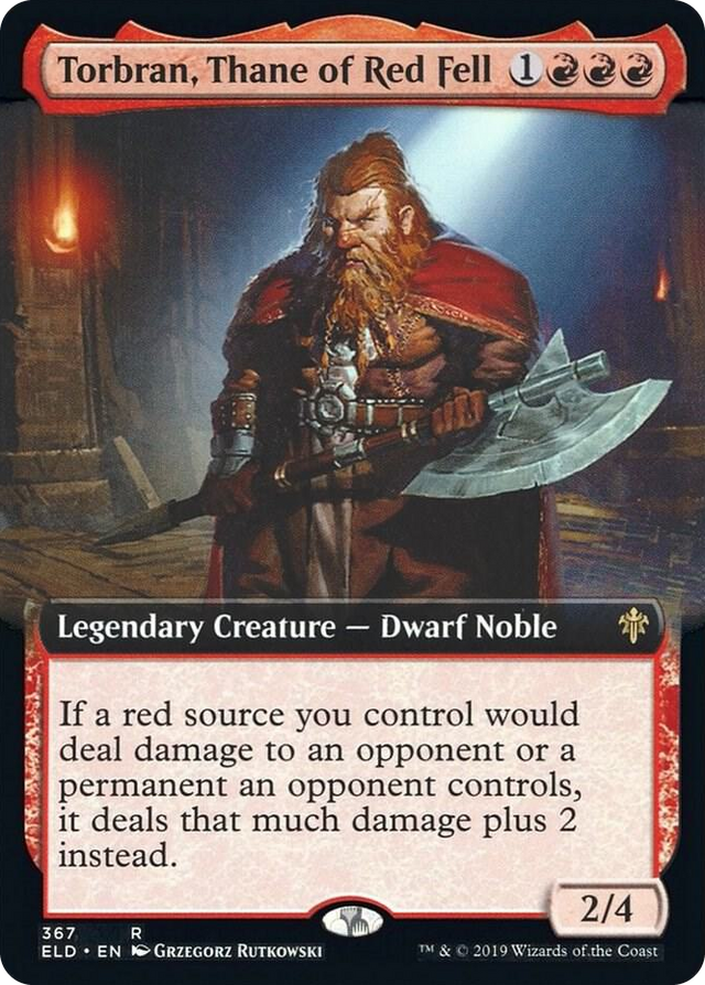0367 Torbran, Thane of Red Fell (Extended Art) R Throne of Eldraine