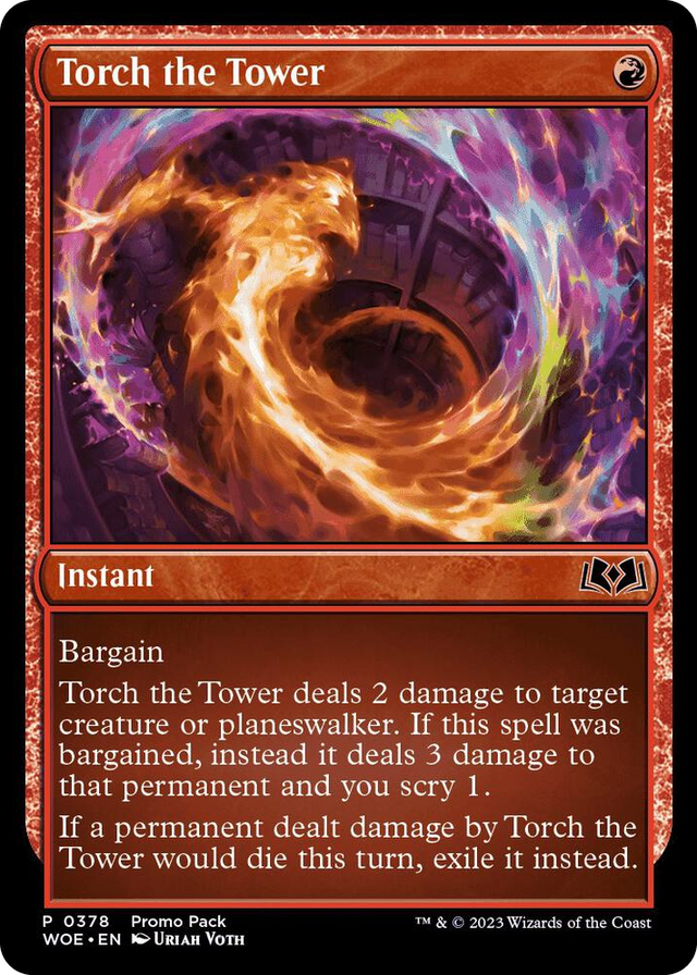 0378 Torch the Tower P Promo Pack: Wilds of Eldraine