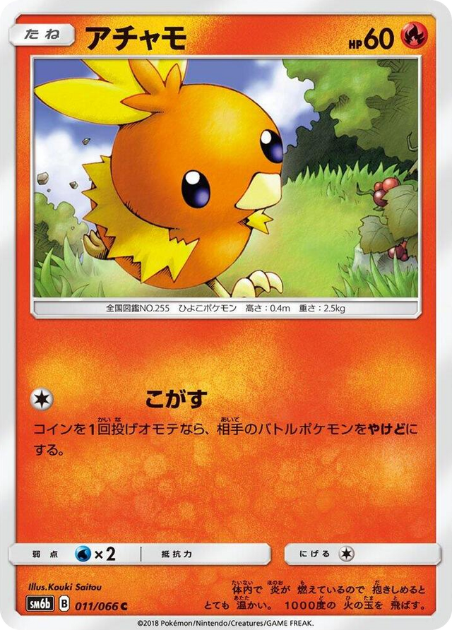 0011 Torchic Common Champion Road
