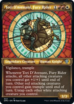 0322 Tori D'Avenant, Fury Rider (Showcase) U Dominaria United