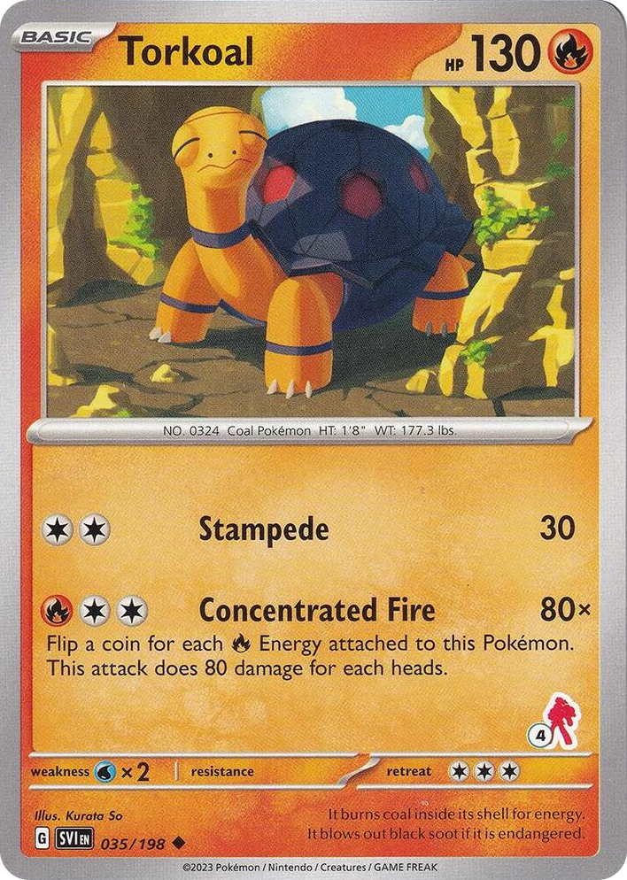 0035 Torkoal - Armarouge 4 Uncommon Battle Academy 2024