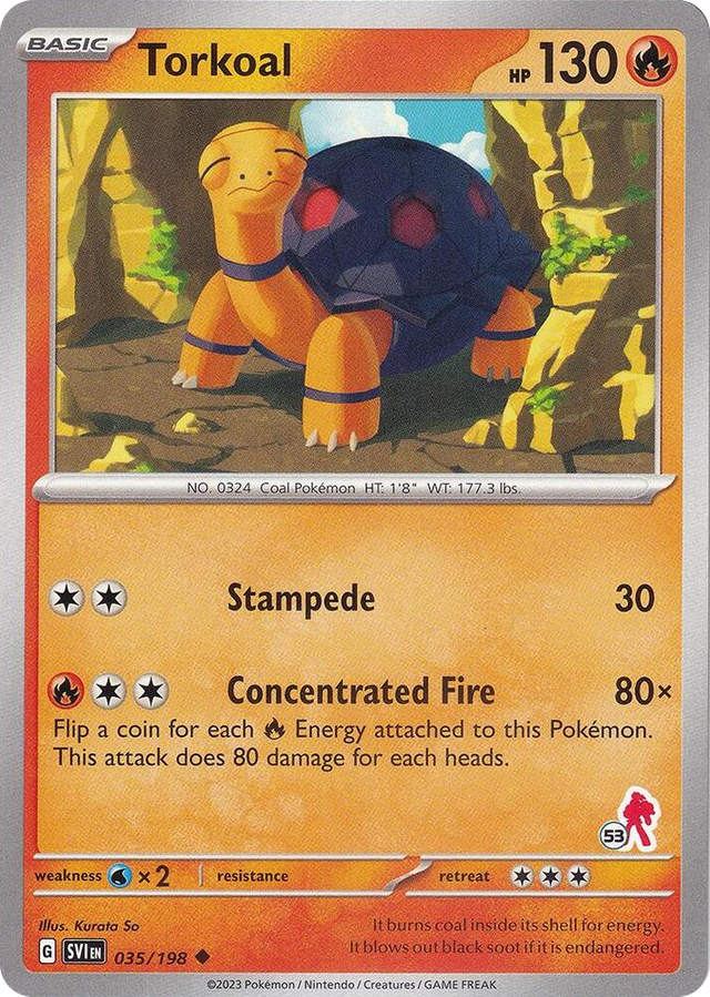 0035 Torkoal - Armarouge 53 Uncommon Battle Academy 2024