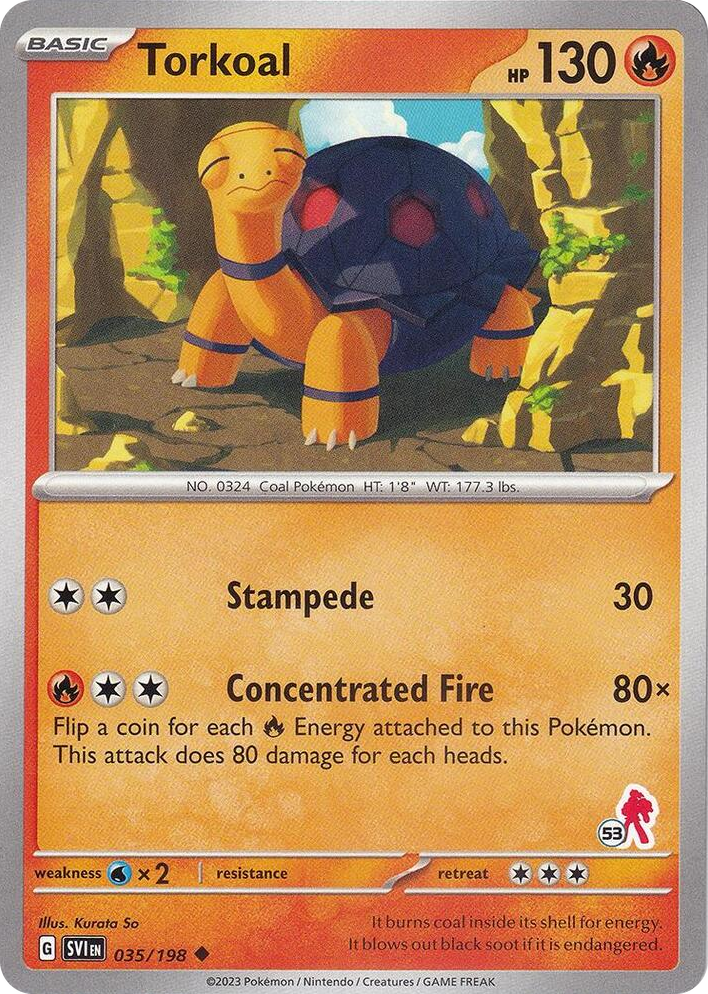 0035 Torkoal - Armarouge 53 Uncommon Battle Academy 2024