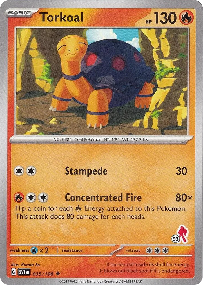 0035 Torkoal - Armarouge 53 Uncommon Battle Academy 2024